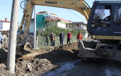 Drejt zhdukjes kontrastet urbane