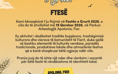 Festa e Grurit 2026/ 19 Qershor në Parkun Arkeologjik Apolonia